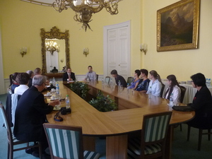 MInistr přijal žáky a učitele z Českých Budějovic