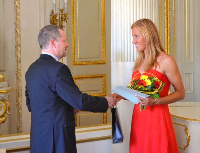Miroslava Knapková s ministrem Fialou