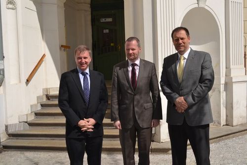 Ministr Fiala na Gymnáziu Nymburk