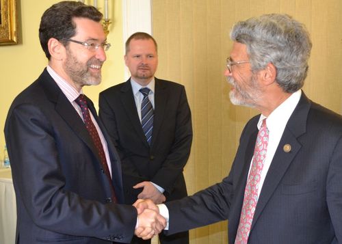 Přijetí poradce prezidenta USA J. Holdrena na MŠMT