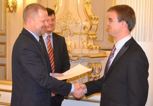 Oceněný Ing. Vítězslav Jarý.